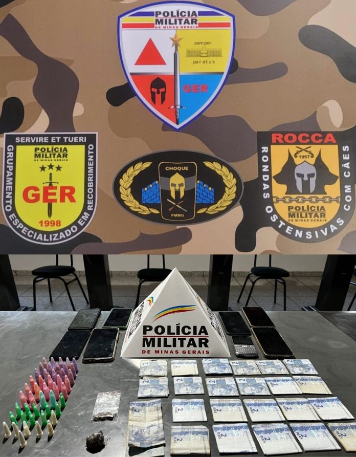 PM apreende drogas e materiais de origem duvidosa em Pitangui