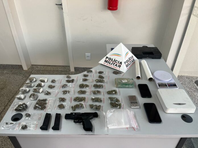 Polícia Militar apreende grande quantidade de drogas e prende dois homens por tráfico em Lagoa da Prata