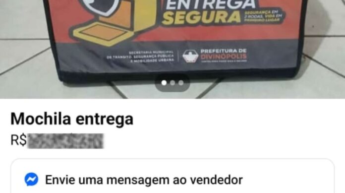 Venda irregular de bags do programa Entrega Segura é identificada em Divinópolis
