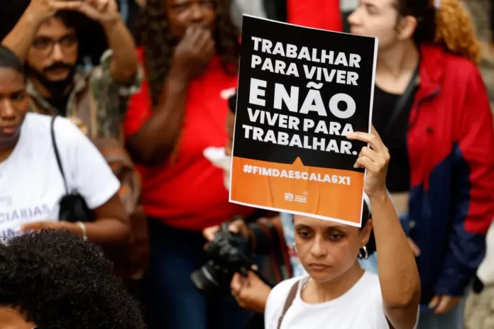 protesto pelo fim da escala 6x1