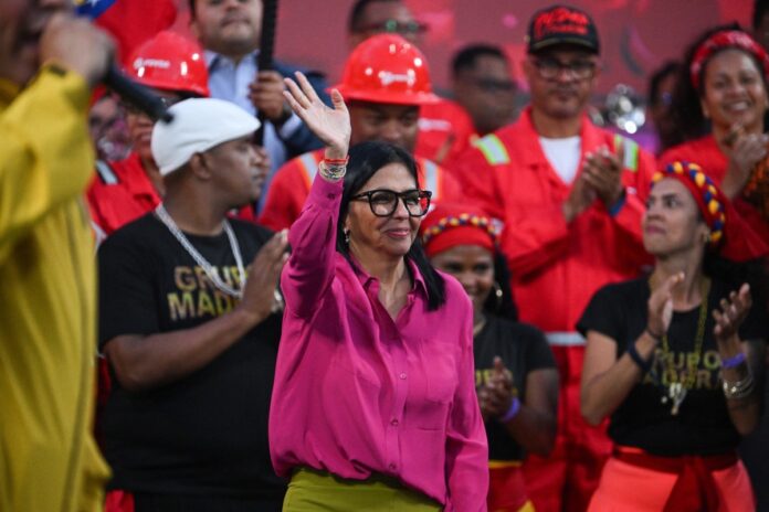 A presidenta interina da Venezuela, Delcy Rodríguez