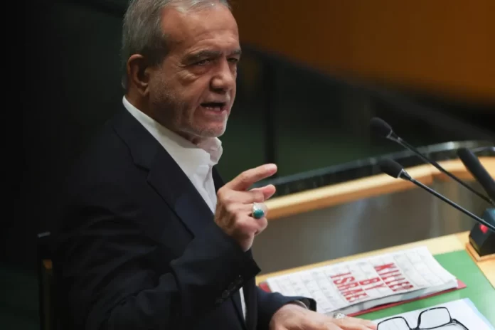O presidente do Irã, Masoud Pezeshkian