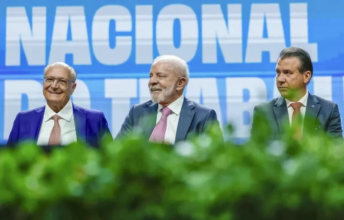 Lula, Alckmin e Luiz Marinho
