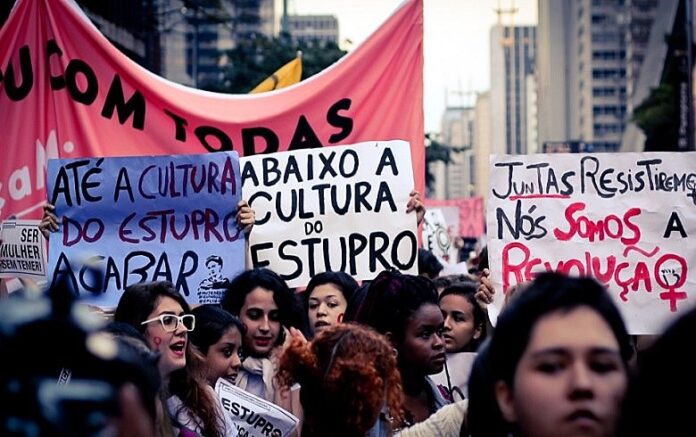 Mobilizações foram organizadas pela Marcha Mundial das Mulheres, Povo sem Medo e Frente Feminista de Esquerda.