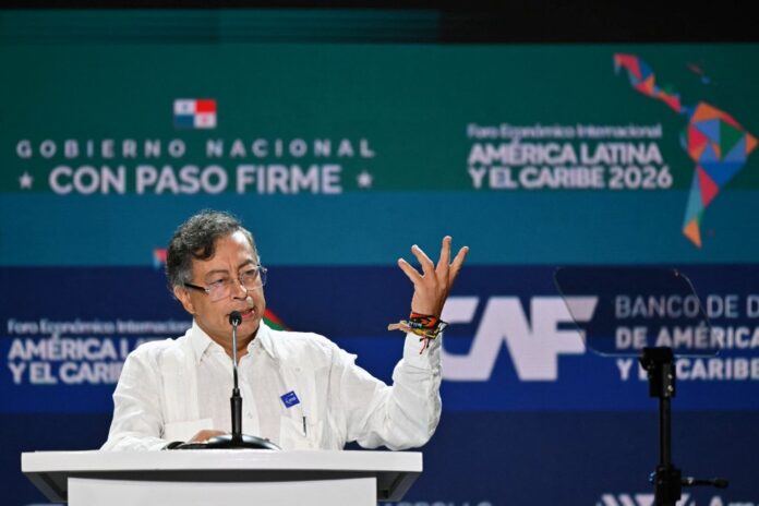 O presidente da Colômbia, Gustavo Petro