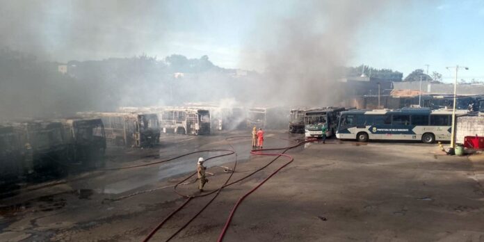 Após incêndio, empresas fazem remanejamento da frota de ônibus em MG
